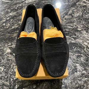 GOMMINO DRIVING SHOES IN SUEDE - BLACK